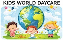 Kids World Daycare Logo Edmonton Alberta